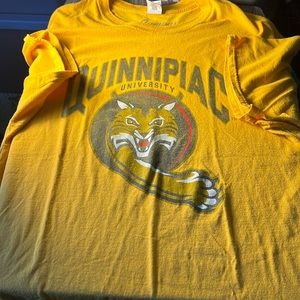NCAA Men’s Quinnipac University Bobcats Logo Tee Color Yellow Size 2XL